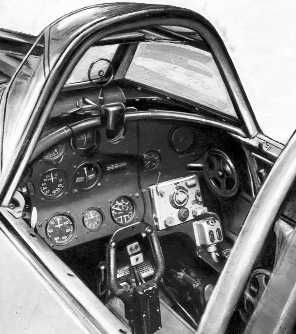 Yak-7B cockpit